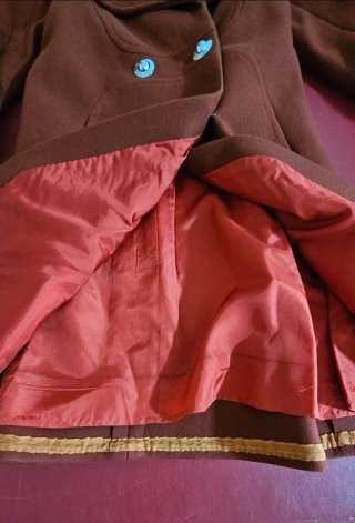 Abrigo Lana Vintage 70s Talla S