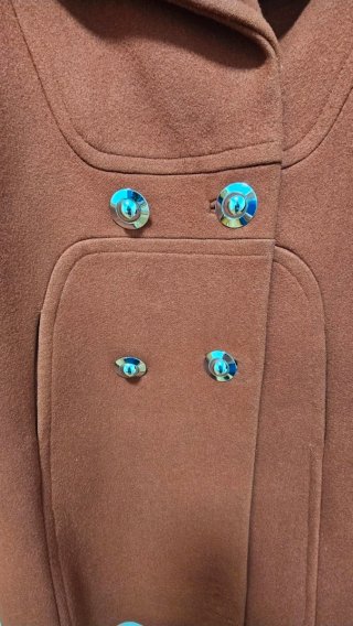 Abrigo Lana Vintage 70s Talla S