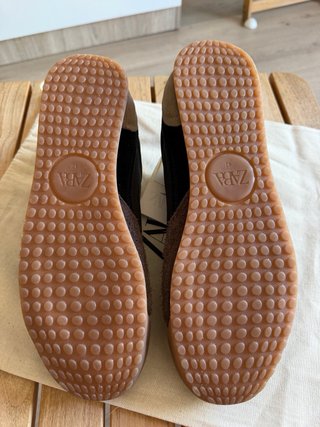 Zapatillas Zara Talla 42 Retro Marrón/Negro