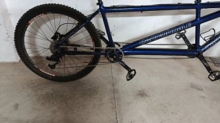 Bicicleta Tándem Cannondale Azul