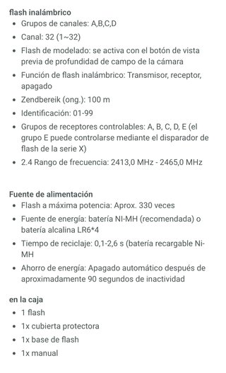 2 Flashes Godox TT685 II F Fuji