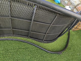 Hamaca de piscina gris antracita