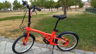 Bicicleta Plegable  BTWIN Naranja