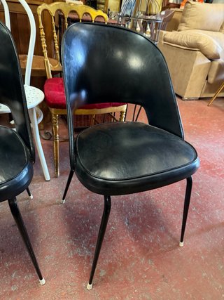 Sillas Retro Vintage Mid-Century Negras