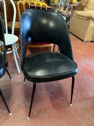 Sillas Retro Vintage Mid-Century Negras