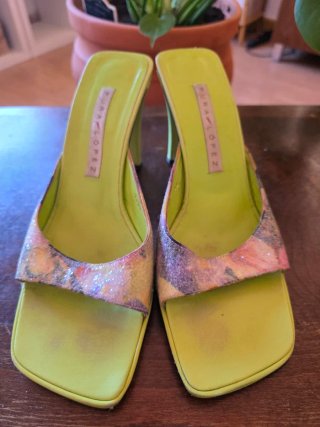 Sandalias Pura Lopez Verde Multicolor
