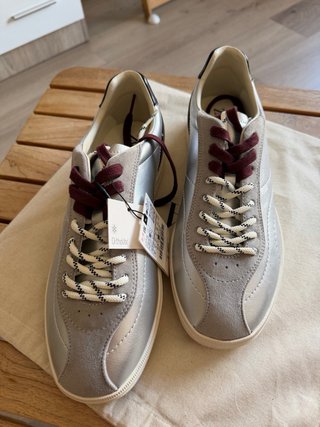 Zapatillas Zara Talla 42 Metálicas Retro