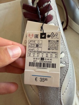 Zapatillas Zara Talla 42 Metálicas Retro