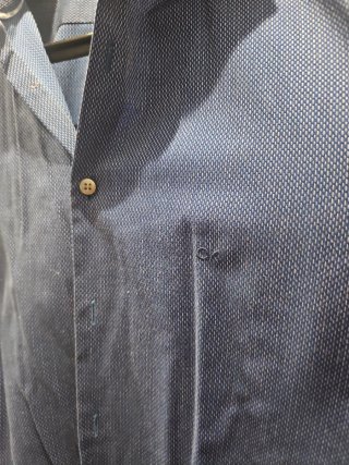 Camisa Calvin Klein Slim Fit Azul Hombre