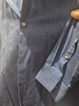 Camisa Calvin Klein Slim Fit Azul Hombre