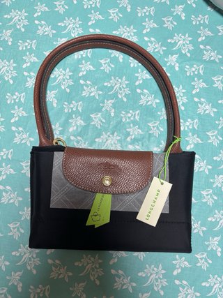 Bolso Longchamp Negro Piel Marrón