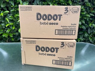 4 paquetes pañales Dodot Bebé Seco Talla 3