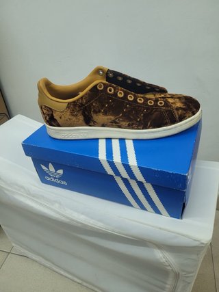 Zapatillas Adidas Stan Smith Marrón Dorado