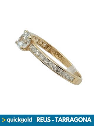 035-01-01105 ANILLO ORO 18K SOLITARIO T12