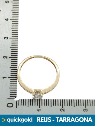 035-01-01105 ANILLO ORO 18K SOLITARIO T12