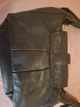 Bolso piel Mango marrón