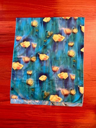 Pañuelo XL reversible floral