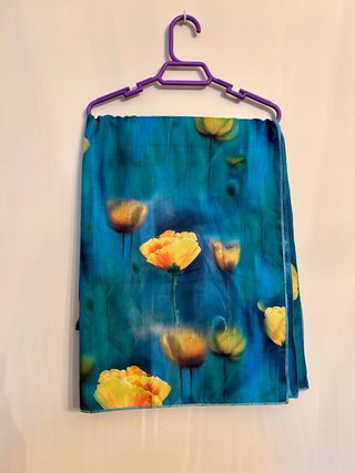 Pañuelo XL reversible floral