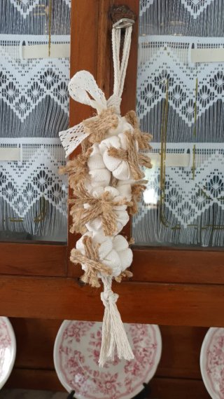 Treccia d'aglio decorativa shabby chic