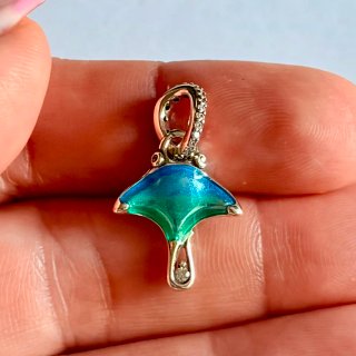 Colgante Manta Raya Plata