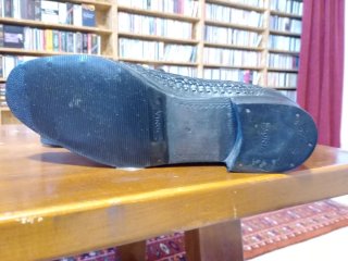 Zapatos vintage rejilla negros T42