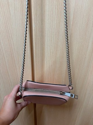 Bolso pequeño rosa cadena