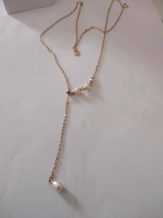 Collar Pandora Dorado con Perlas