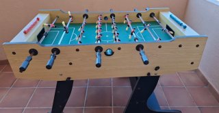 Futbolín 4 jugadores con protección para niños