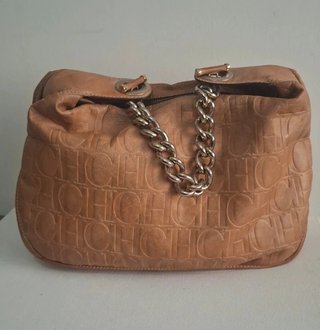Bolso CH Piel Marrón Cadena