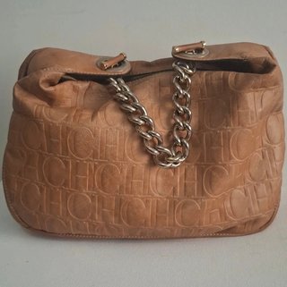 Bolso CH Piel Marrón Cadena