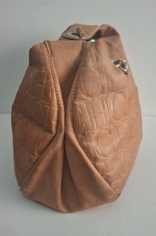 Bolso CH Piel Marrón Cadena