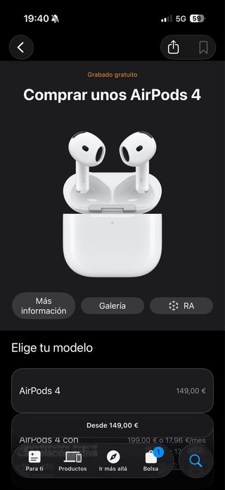 Airpods 4 Nuevos Apple Blancos