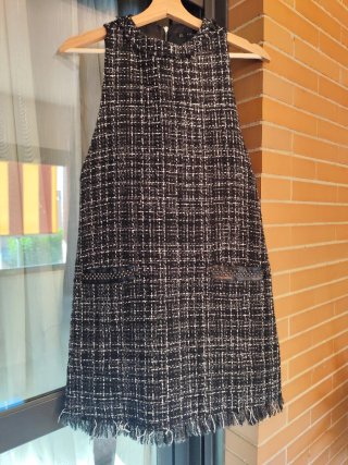 Vestido tweed