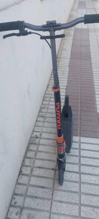 Patinete Plegable Azul y Naranja