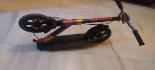Patinete Plegable Azul y Naranja