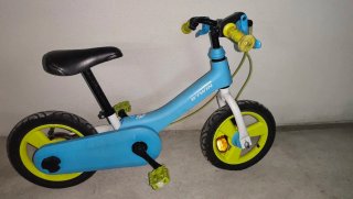 Bicicleta B'Twin Evolutiva Azul y Amarillo