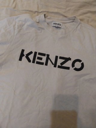 T-shirt Kenzo S logo nero