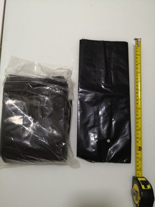 100 Macetas Bolsas Plástico Negro 14x35cm