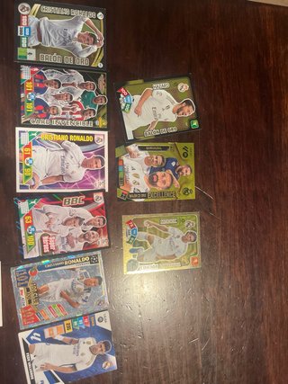Cromos de fútbol de distintas temporadas