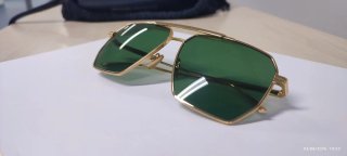 Occhiali da sole Bottega Veneta oro/verde