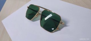 Occhiali da sole Bottega Veneta oro/verde