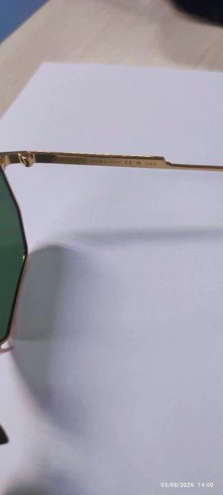 Occhiali da sole Bottega Veneta oro/verde