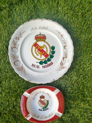 Plato y cenicero Real Madrid