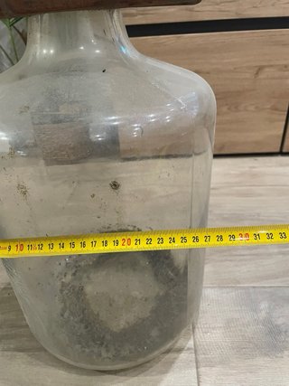 Garrafas damajuana vidrio MADERA