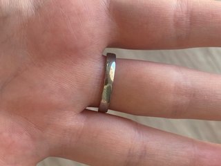 Anello Solitario Pietra Brillante Taglio Diamante