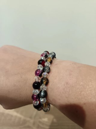 Pulseras de resina multicolor