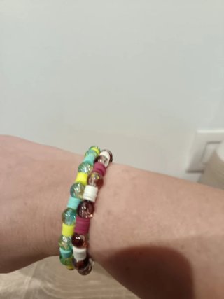 Pulseras de resina multicolor