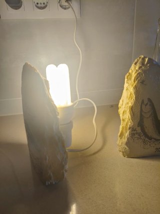 Lámpara de piedra decorativa Norway