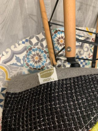 Juego 4 Sillas Patchwork Tela y Madera