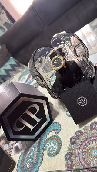 Reloj Philipp Plein Negro y Dorado